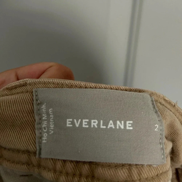Everlane The TENCEL Relaxed Chino Pant Beige Size 2 - Picture 12 of 12
